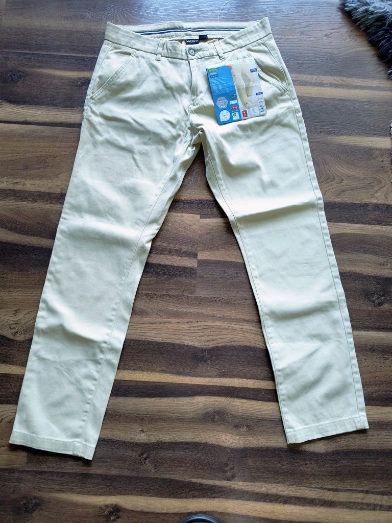 Spodnie męskie chinos slim fit Lidl r. 48