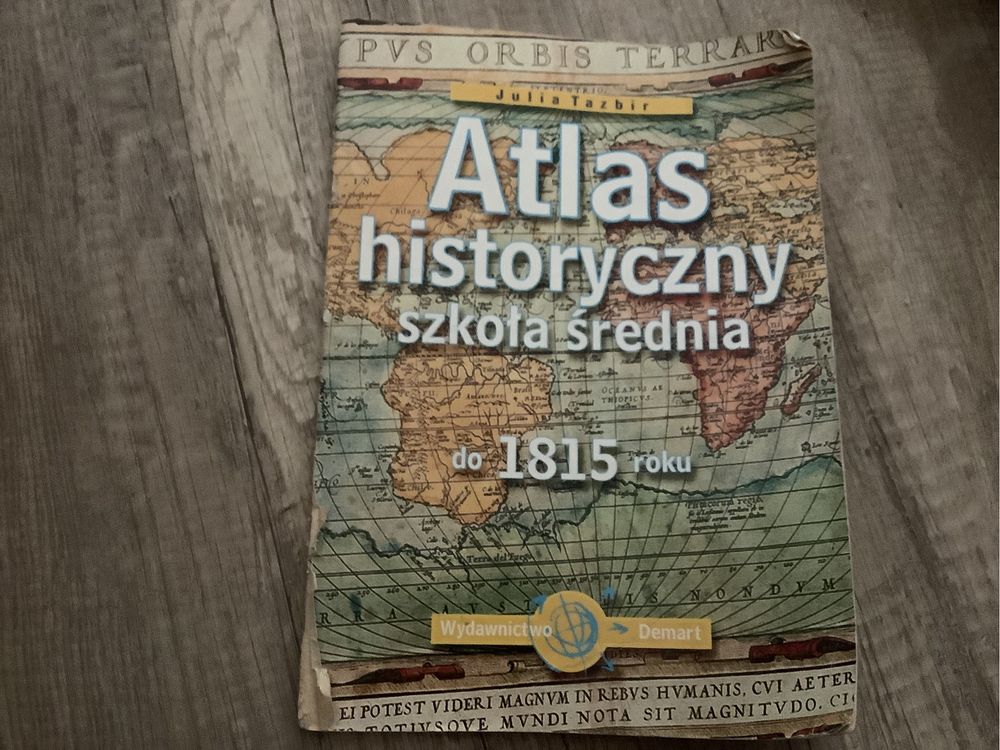 Atlas historyczny do 1815 szkoła średnia Tazbir