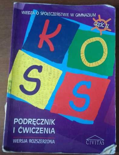 Wiedza o społeczeństwie w gimnazjum WoS KOSS podręcznik i ćwiczenia 2