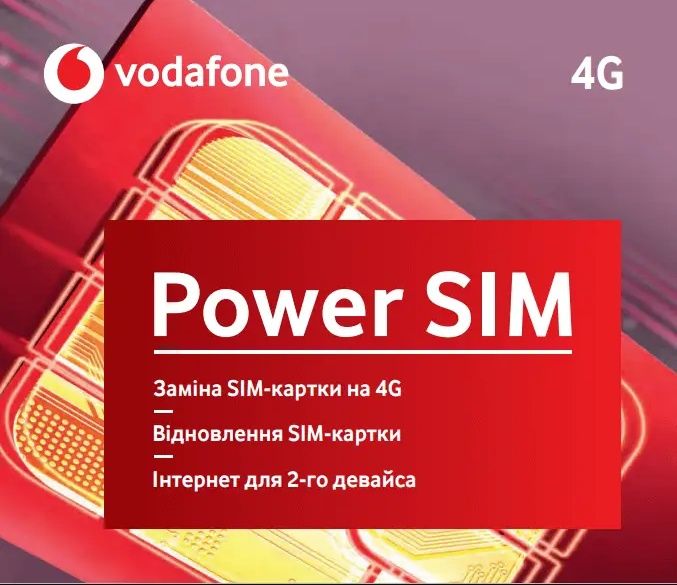 Sim-карта для востановления номера водафон Vodafone POWER симка VIP