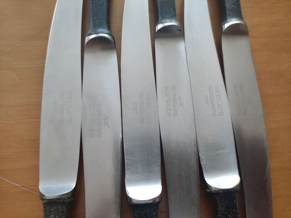 Sztućce Gerlach bakelit zestaw 12 szt. PRL