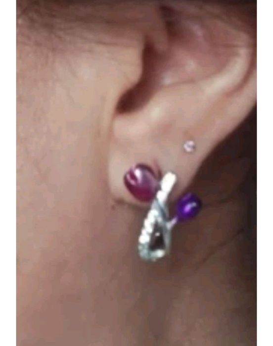 2 pary nowe kolczyki srebrne tulipany i gratis ważki piękne emaliowane