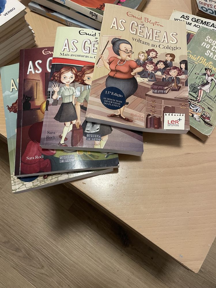 Coleção de livros juvenis “As gémeas” de Enid Blyton