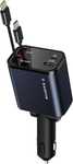 RAMPOW ładowarka samochodowa 65 W 4 w 1 dwa rozwijane kable USB-C
