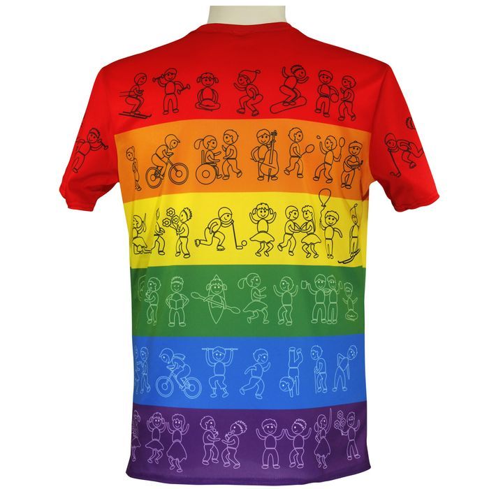 T-shirt tęcza LGBT Ludzie! koszulka unisex