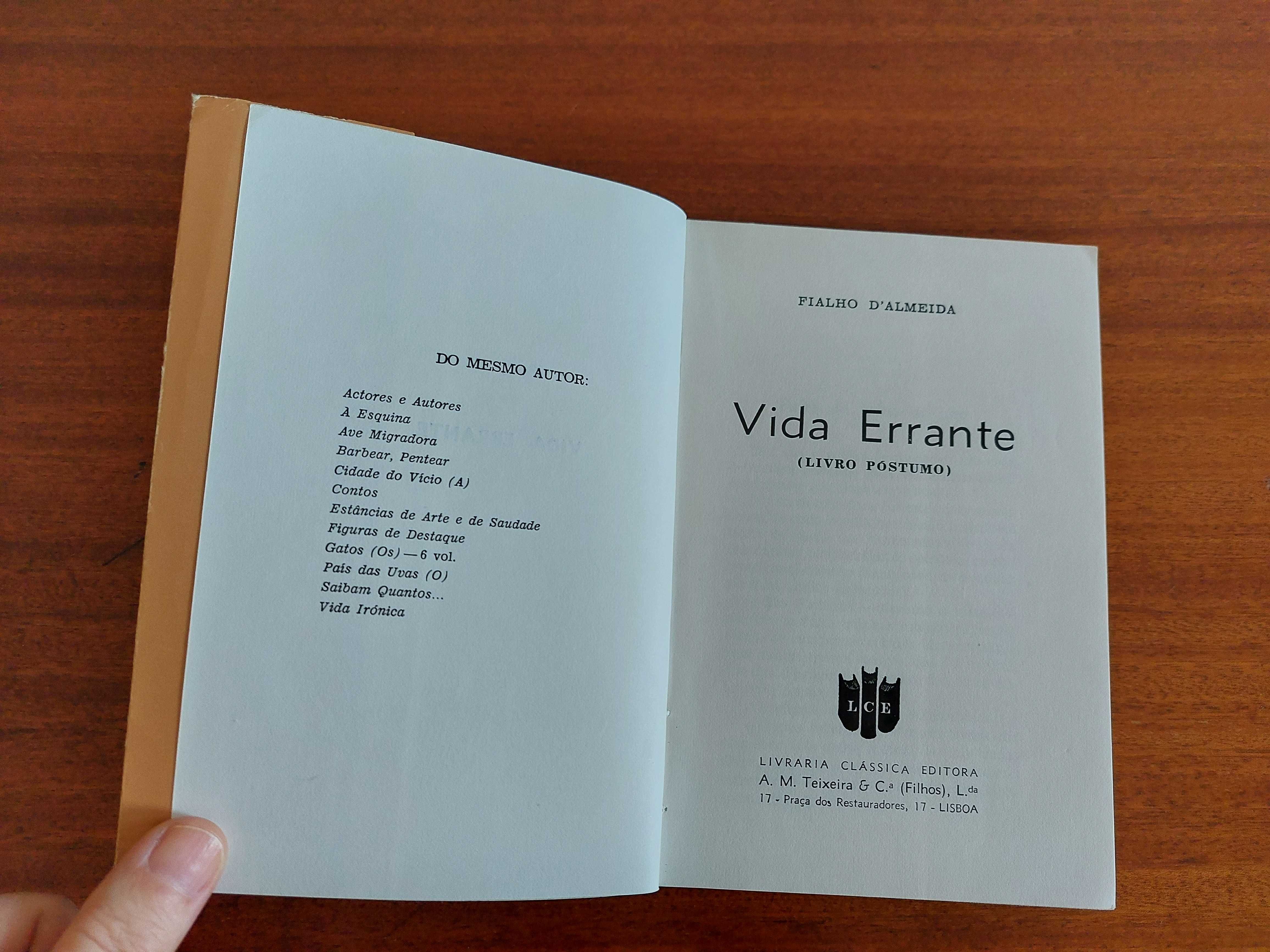 Vida Errante - Fialho d' Almeida