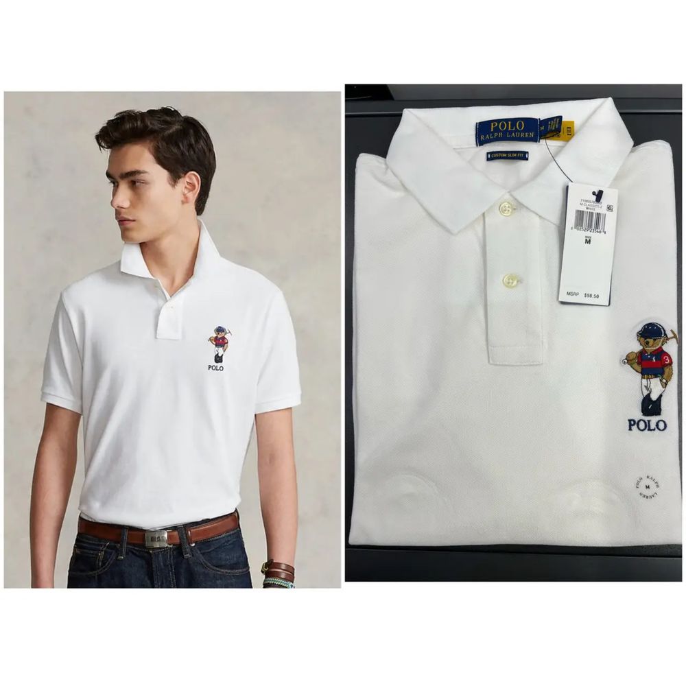 Поло футболка Ralph Lauren M Custom Slim Fit оригінал ральф футболка