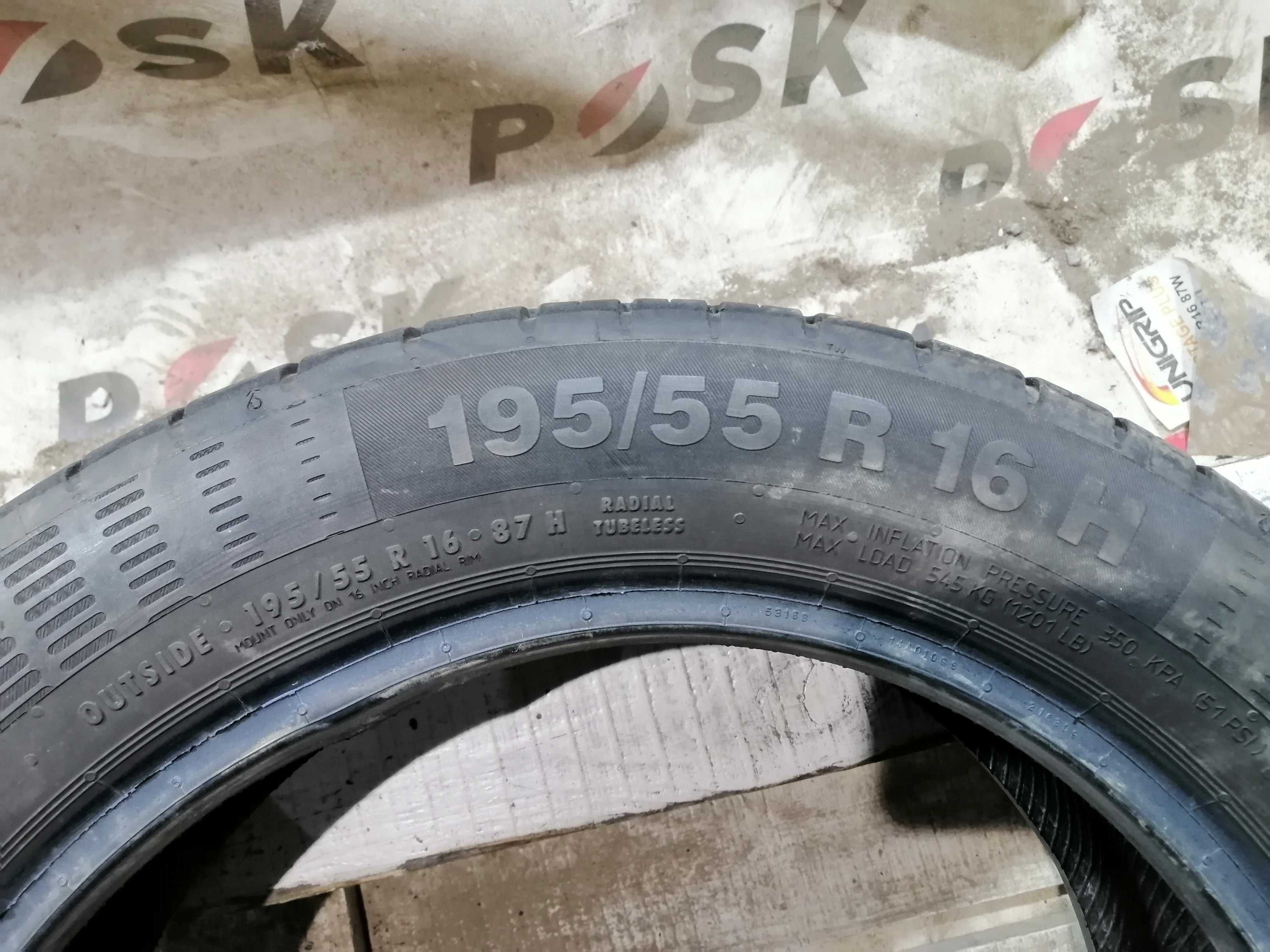 Літо 195/55 R16 continental contiecocontact 5, ціна комплекта 4600 грн