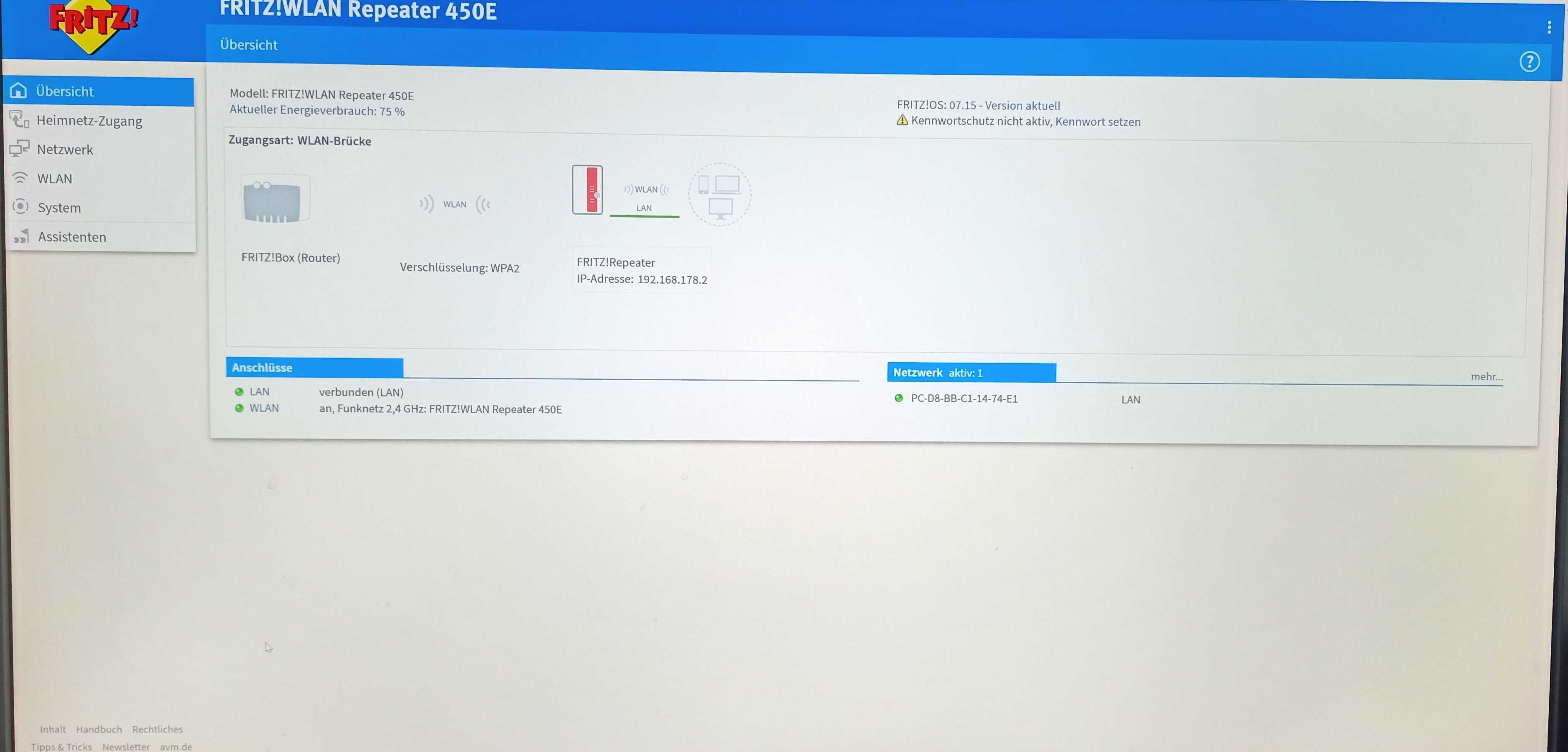AVM FRITZ!WLAN Repeater 450E