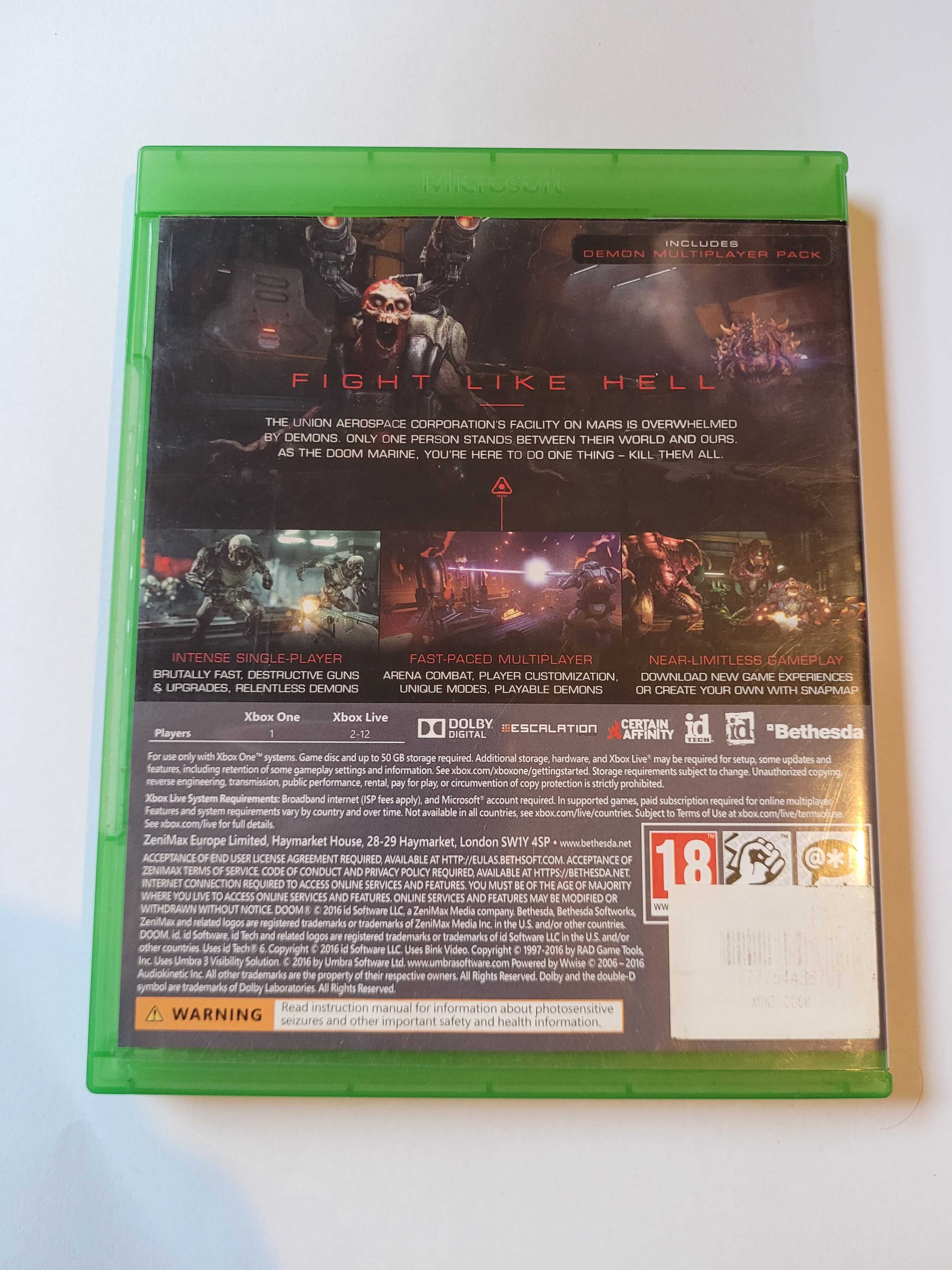 DOOM xbox one, xone