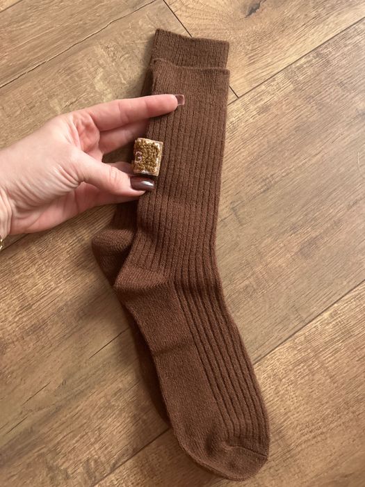 Brązowe skarpetki długie ugg