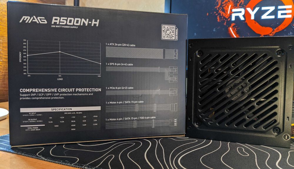 Блок питания MSI MAG A500N-H (500W)