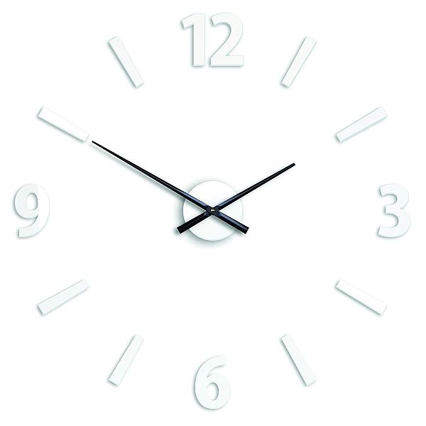 Zegar Ścienny Klaus Biały 75 cm Naklejany