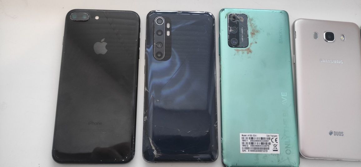 Samsung j320, j700, j710, iPhone 7, Xiaomi mi note 10 liteBlackview A1