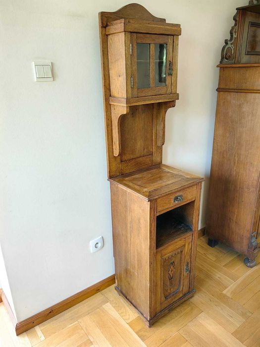 Szafka nocna z nadstawką- nakastlik - drewno