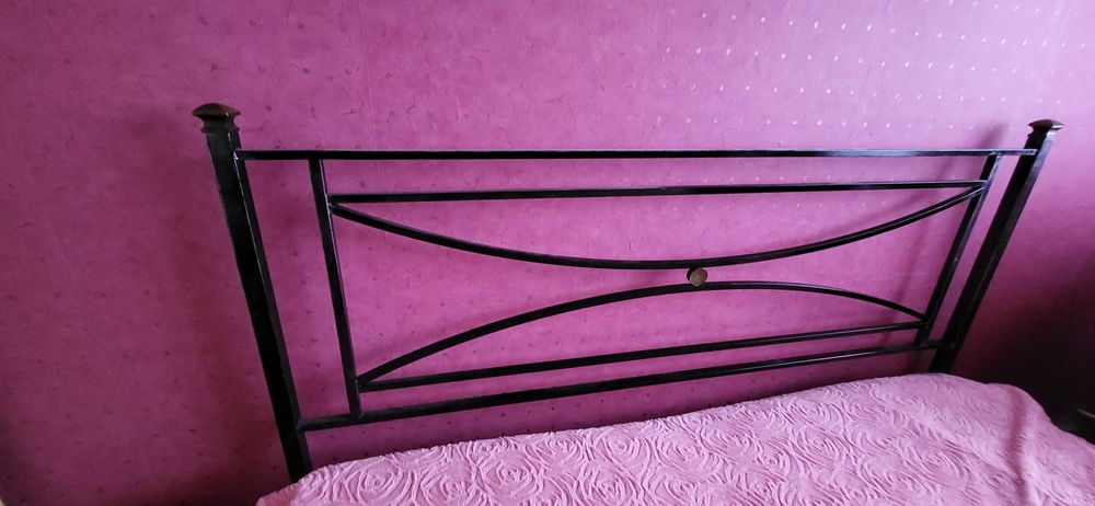 Łóżko metalowe rama kuta