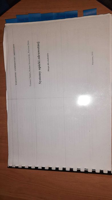 Systemy opieki zdrowotnej skrypt T. Tatara