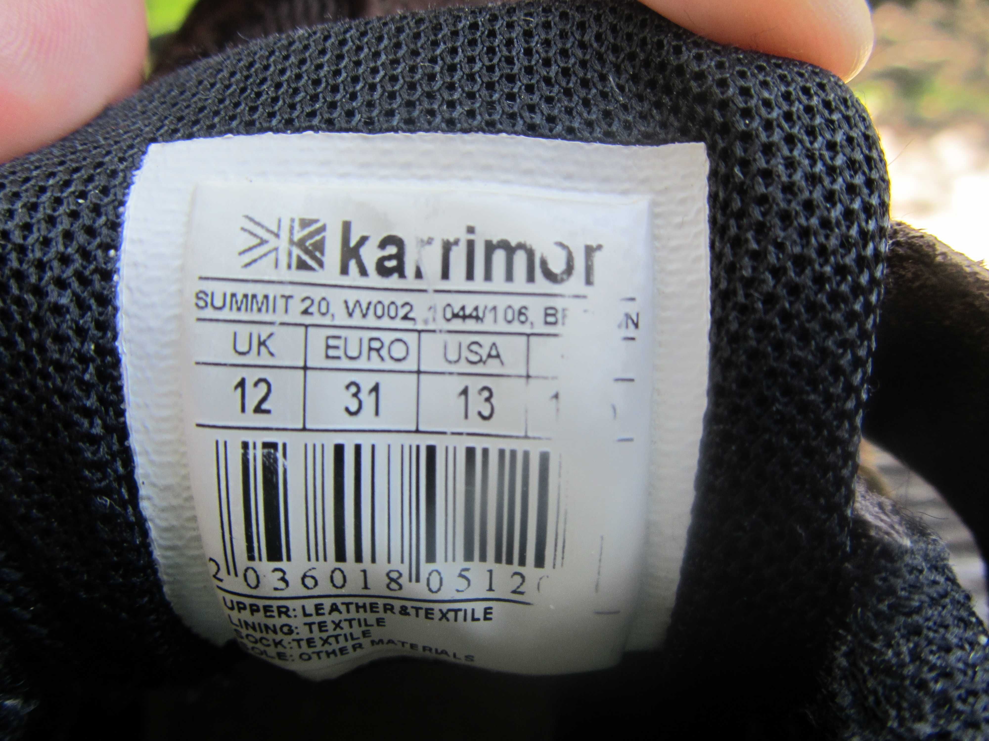 Обувь для мальчика фирмы karrimor. 31 размер (стелька 20 см).