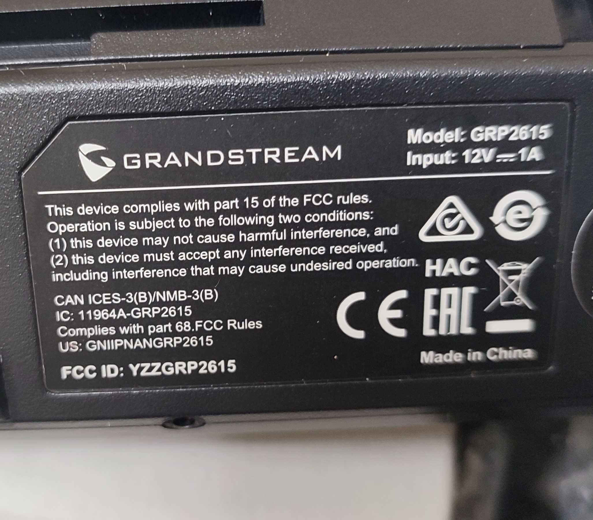 IP телефон Grandstream GRP2615 та GRP2612
