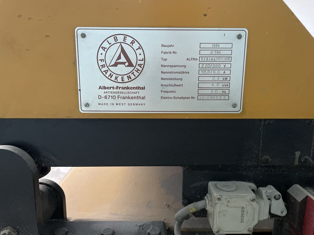 Máquina de Serigrafia Semi-Automática Alfa-Serimat SE 61/86