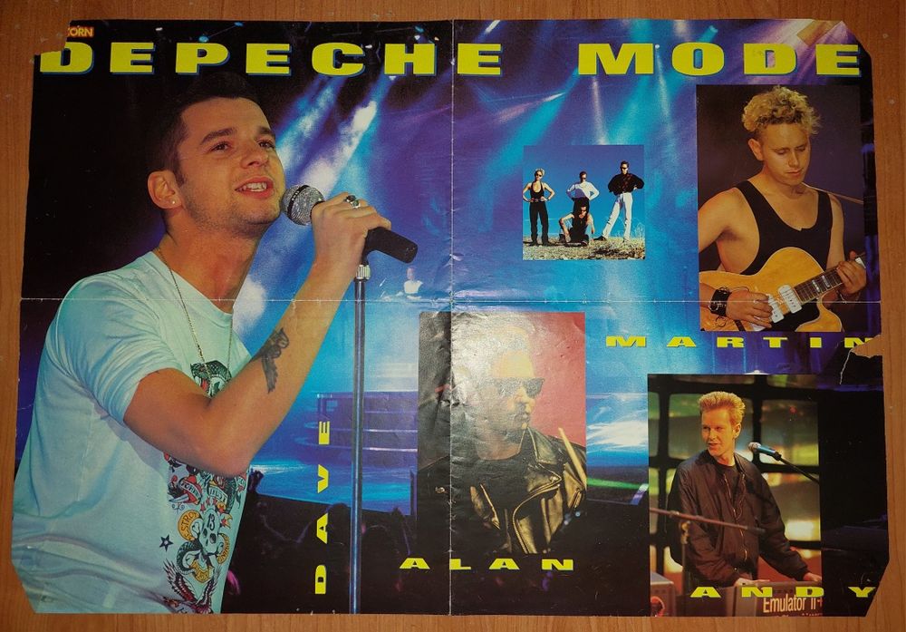 Depeche Mode plakat z POPCORN format A2 z 1990