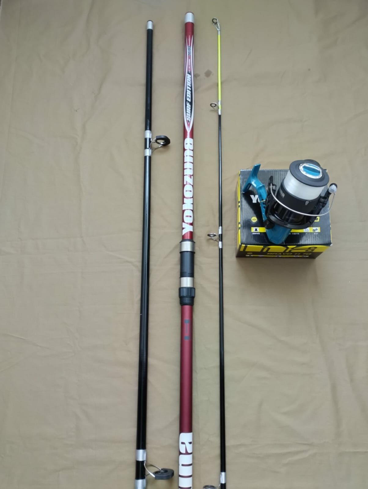 Cana surfcasting com carreto