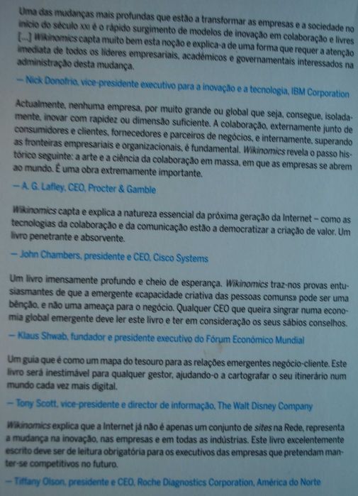 Wikinomics (A Nova Economia das Multidões Inteligentes)