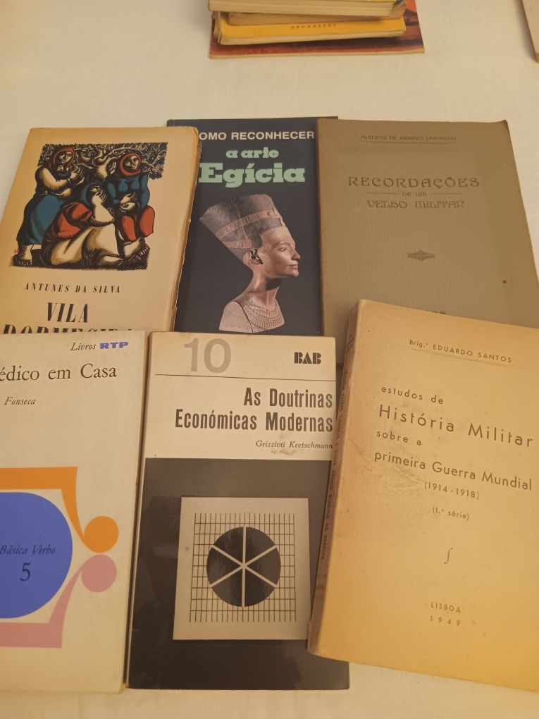 Conjunto de varios livros