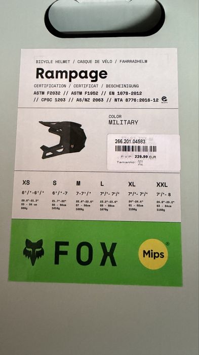 Capacete FOX rampage 5050 para trotinetes e downhill !