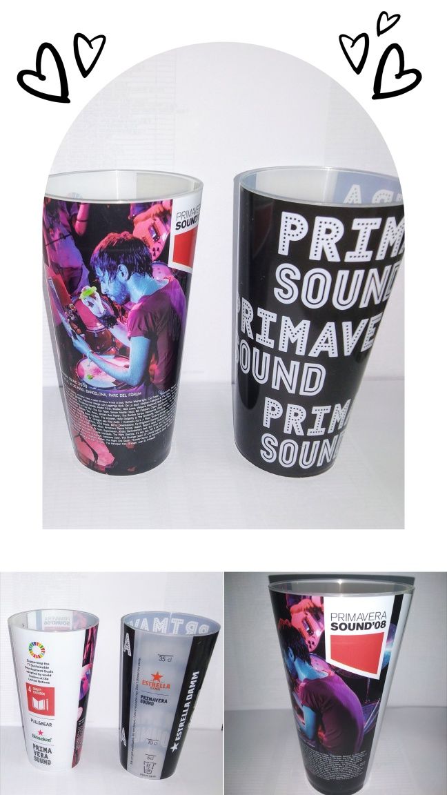 Copos Festivais Primavera Sound, Paredes Coura, Vilar de Mouros