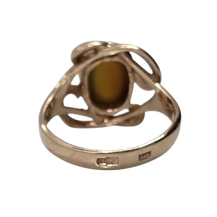 Wspaniały złoty pierścionek 4,59G 585 R16