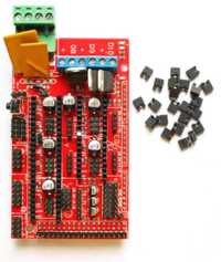RAMPS 1.4 Pololu Shield Controller Board Impressora 3D Prusa Arduino