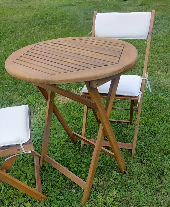 Zestaw ogrodowy krzesła i stolik