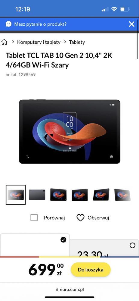 Tablet TCL TAB 10 Gen 2