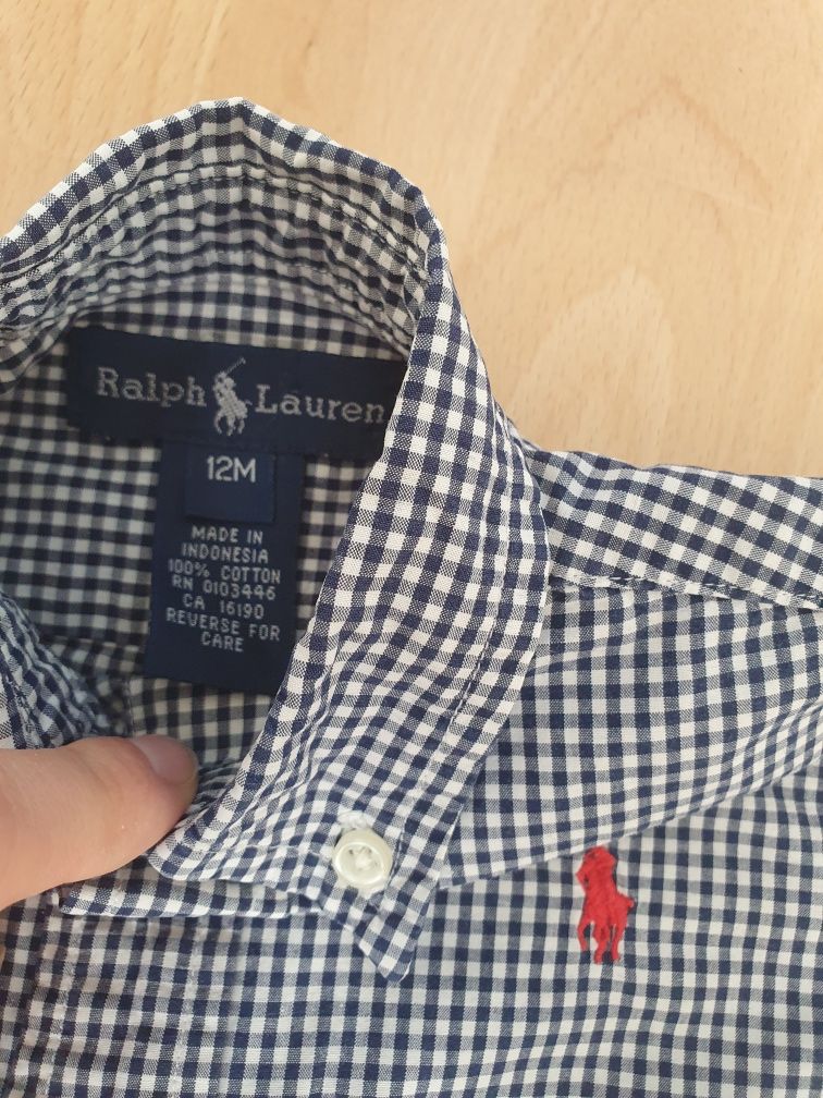 Koszula Ralph Lauren r.80 (12m) dla chłopca na krótki rękaw