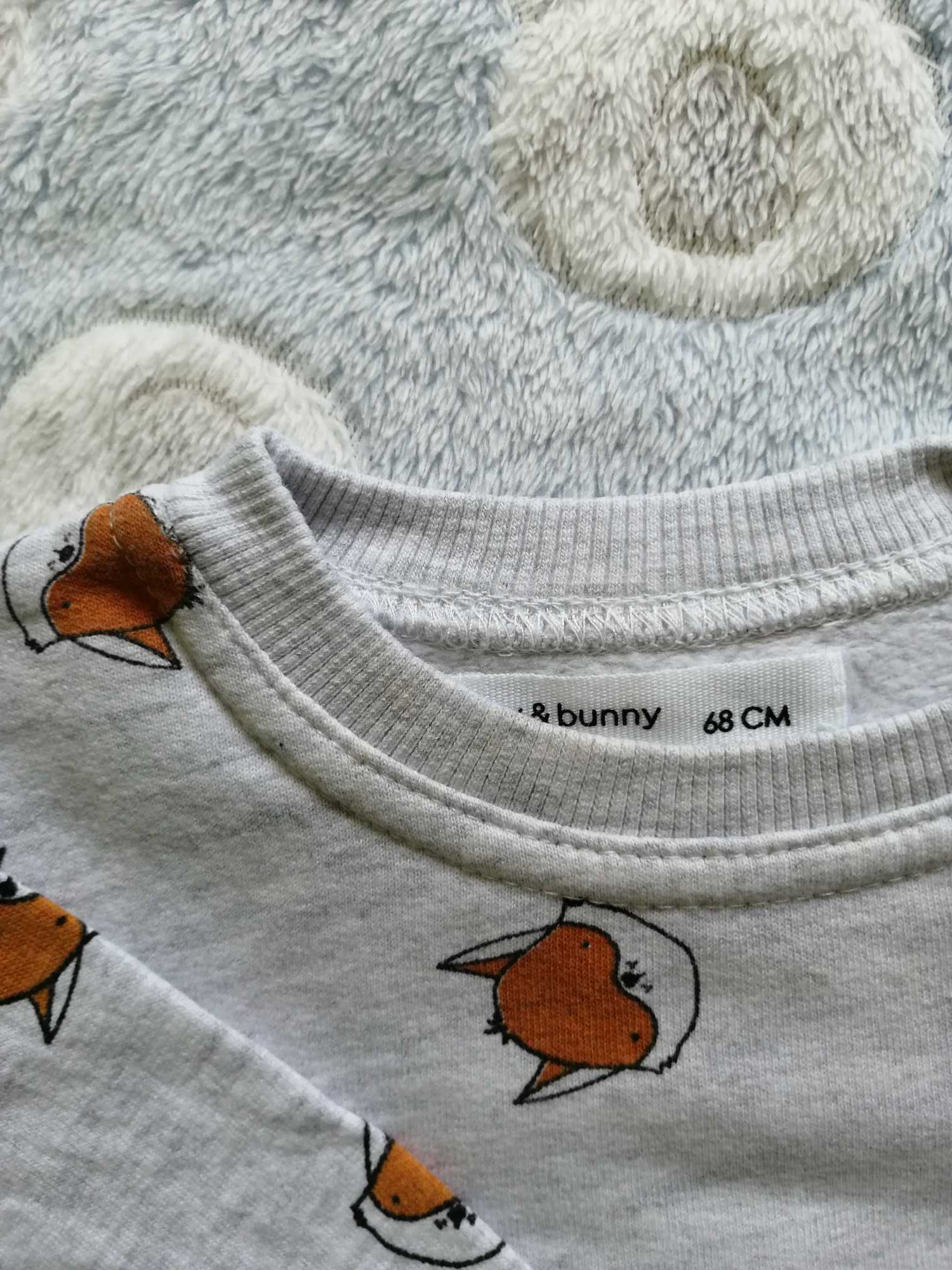 Komplet dresowy, bluza+spodnie Sinsay, Fox & Bunny, rozmiar 62/68