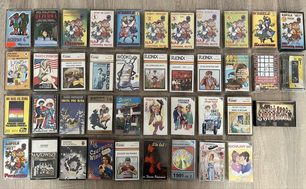 Kasety magnefonowe. Polskie przeboje. Hity.