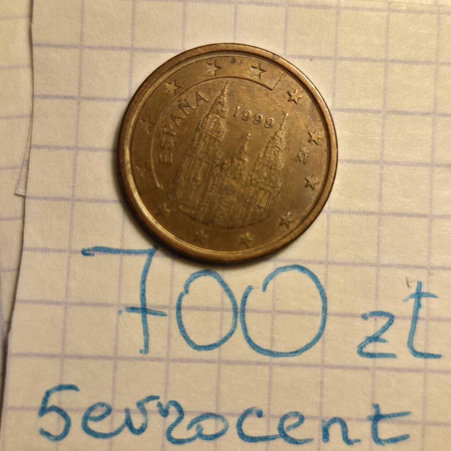 Kolekcjonerskie monety euro i eurocenty z różnych krajów europejskich