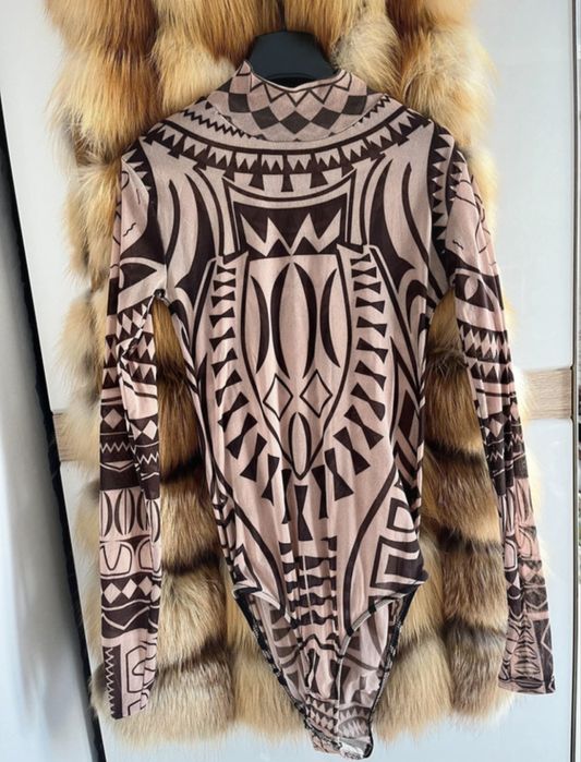 Body damskie azteckie wzory bluzka UNI