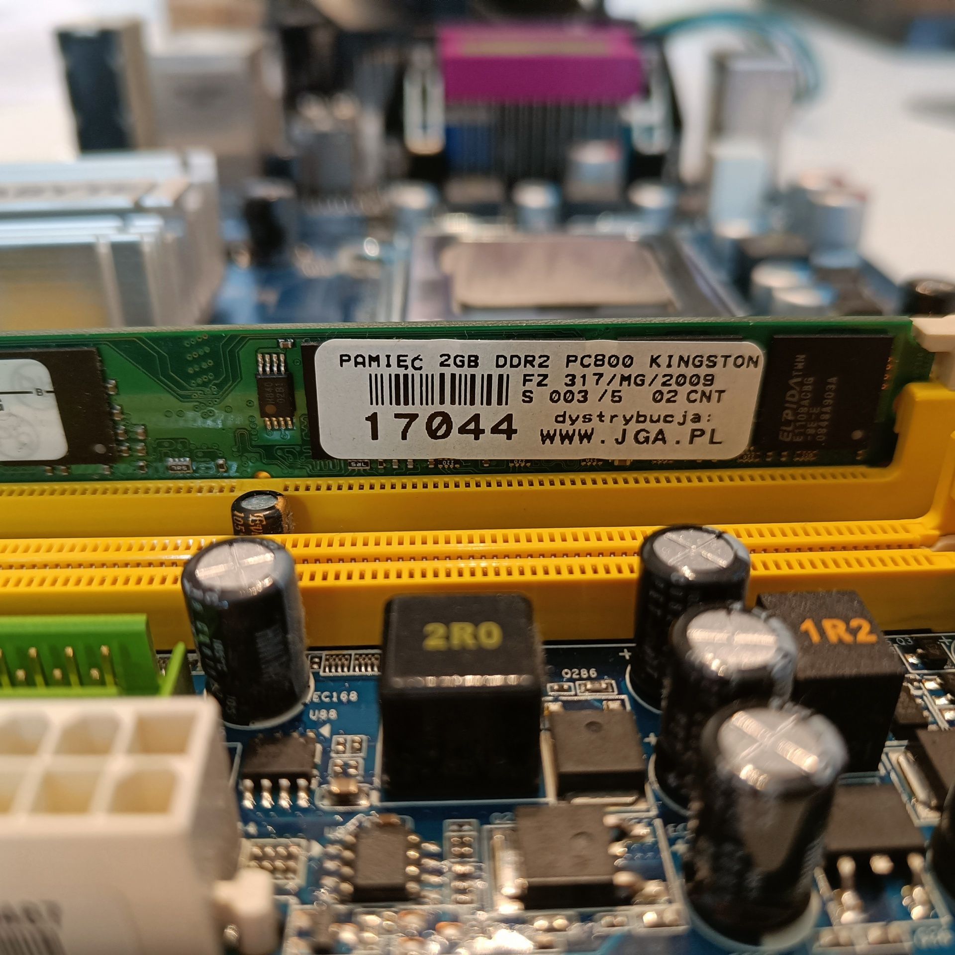 Płyta główna Gigabyte GA-G31M z procesorem dual core E5200