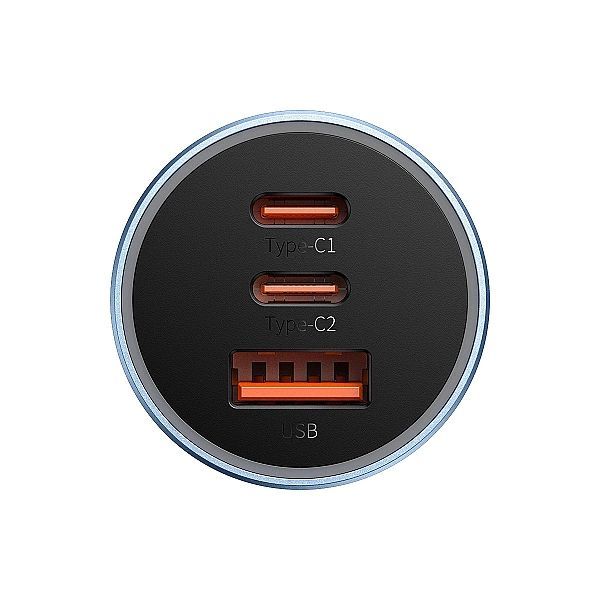 Baseus Golden Contactor Pro ładowarka samochodowa Usb-a + 2x Usb-c 65w
