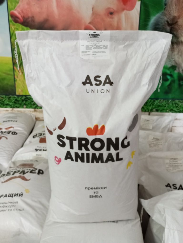 Премікс БМВД та комбікорм для вирощування свиней ТМ Strong animal