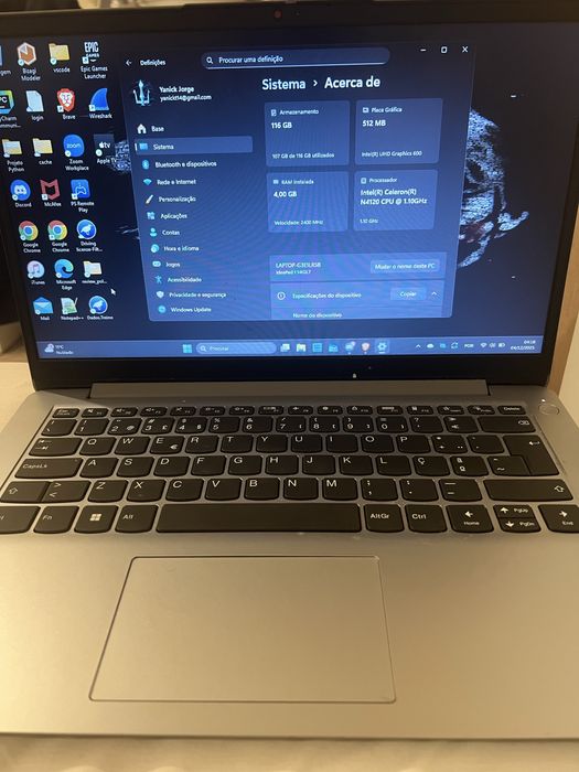 Lenovo cinza Ideapad