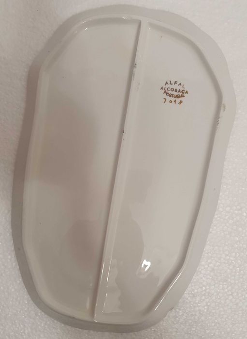 Prato e Chávena muito antigo, marca Alfal Nº 2018, Fábrica de Alcobaça