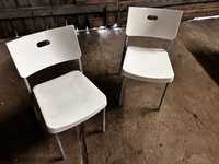 Krzesła ikea białe