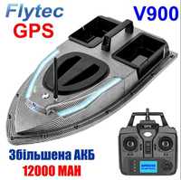 Кораблик для рыбалки FLYTEC V900 с GPS 40 точек карповый прикормочный