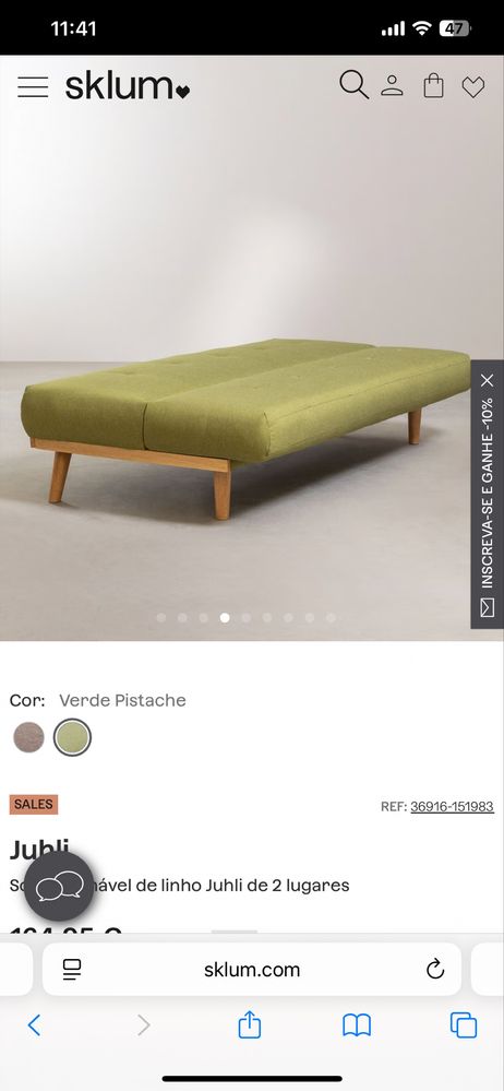 Sofa sklum verde