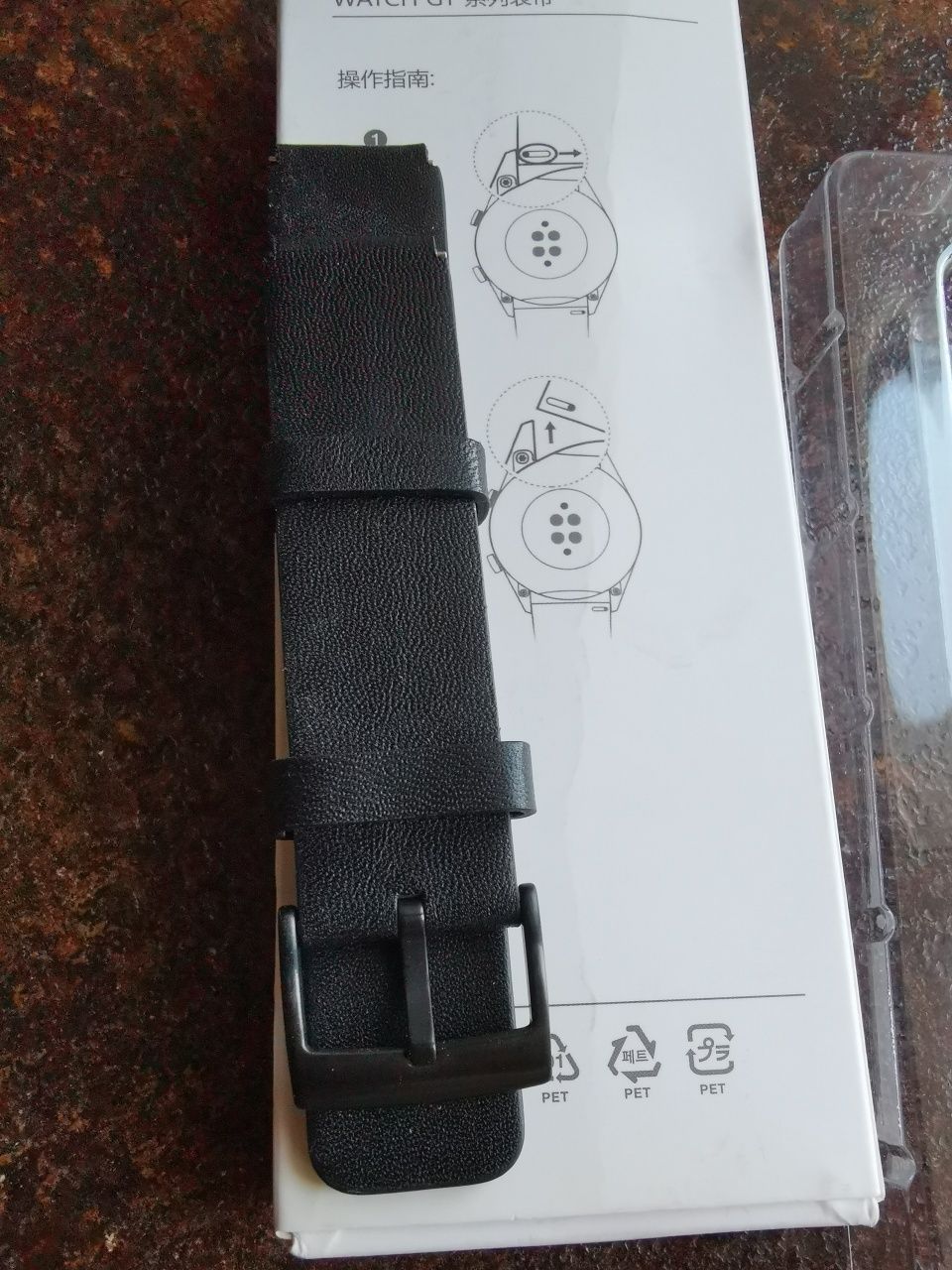 Кожаный оригинальный ремешок для часов Huawei