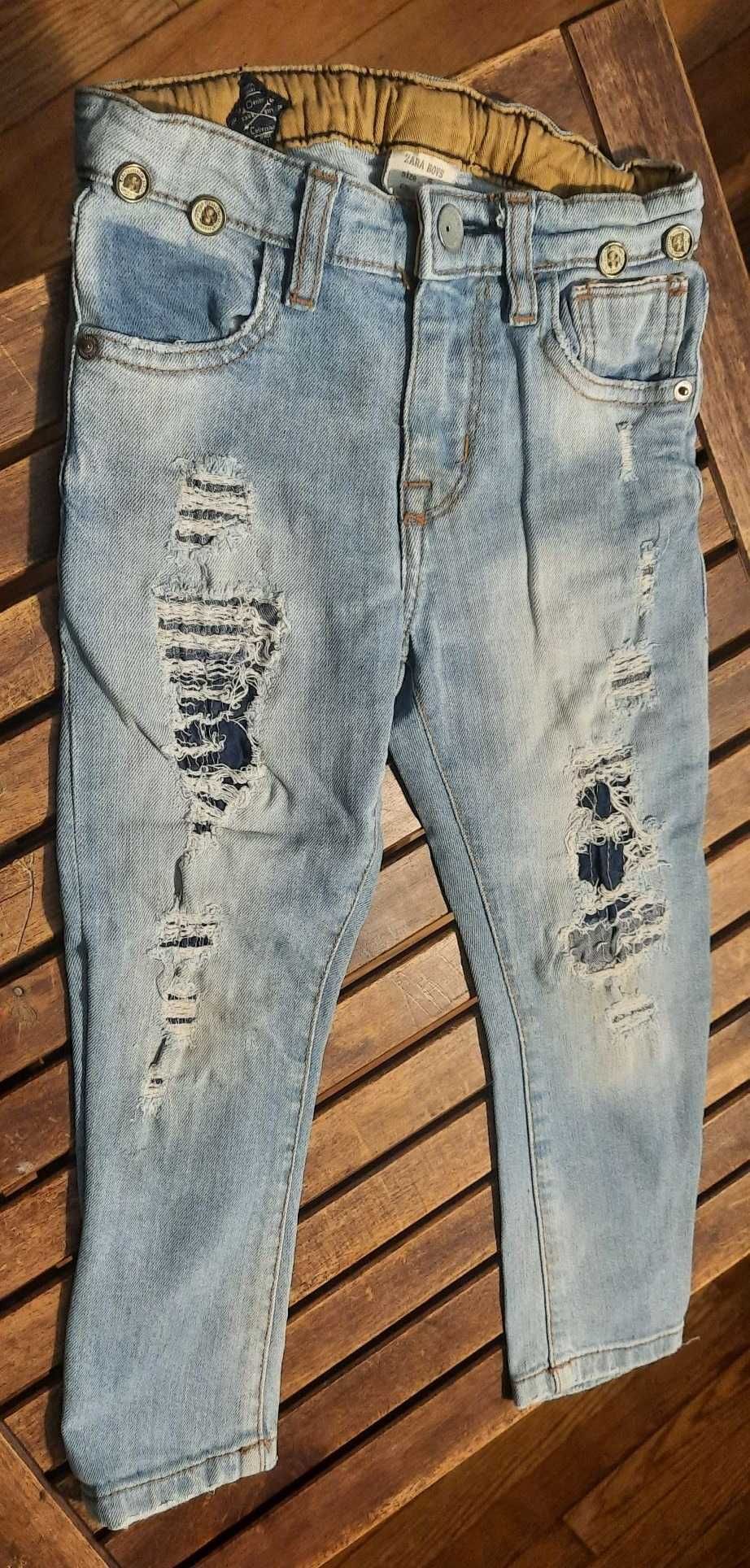 spodnie dżinsowe chłopięce Zara 110cm
