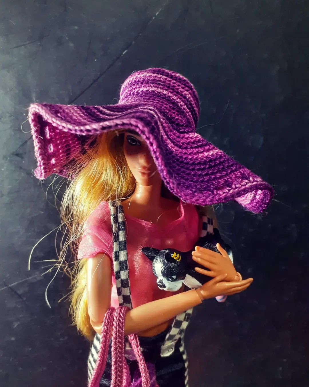 Капелюх, торба Шляпа, сумка для Барбі Barbie IT  1:6